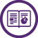 Research briefs Icon of an open book with graphs and text.